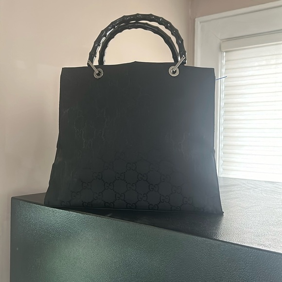 GUCCI BLACK TOMFORD TOTE - Picture 1 of 12